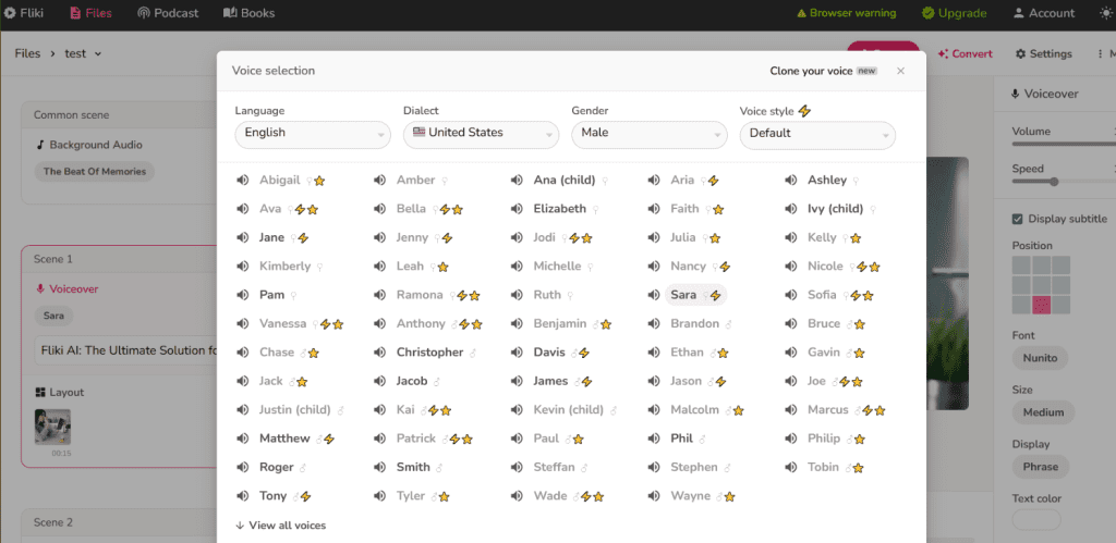 Add voice-over to video