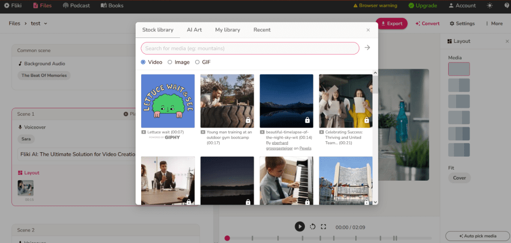 Text-to-speech video